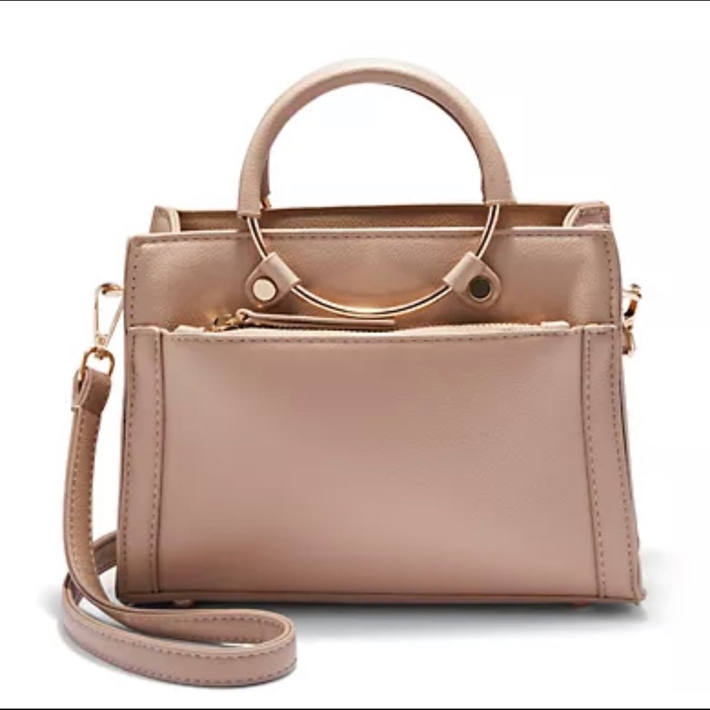 Faux Leather Top Handle Crossbody Bag.BRAND NEW